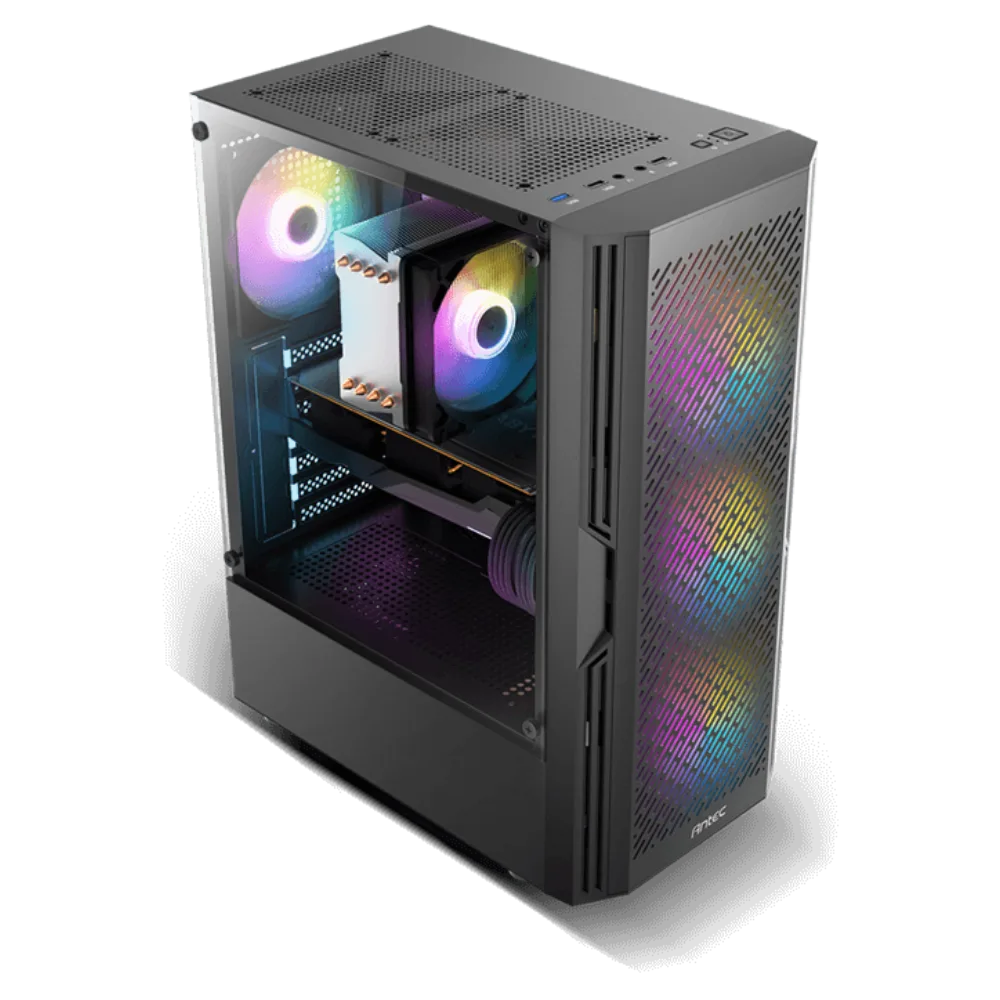JNXPC Dark Grain prebuilt PC - Intel i5 and RX 6600 gaming system