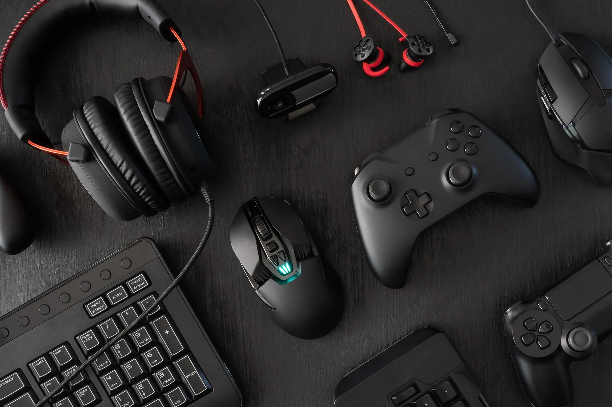 Gaming PC peripherals - headsets, mice, and controllers for custom setups